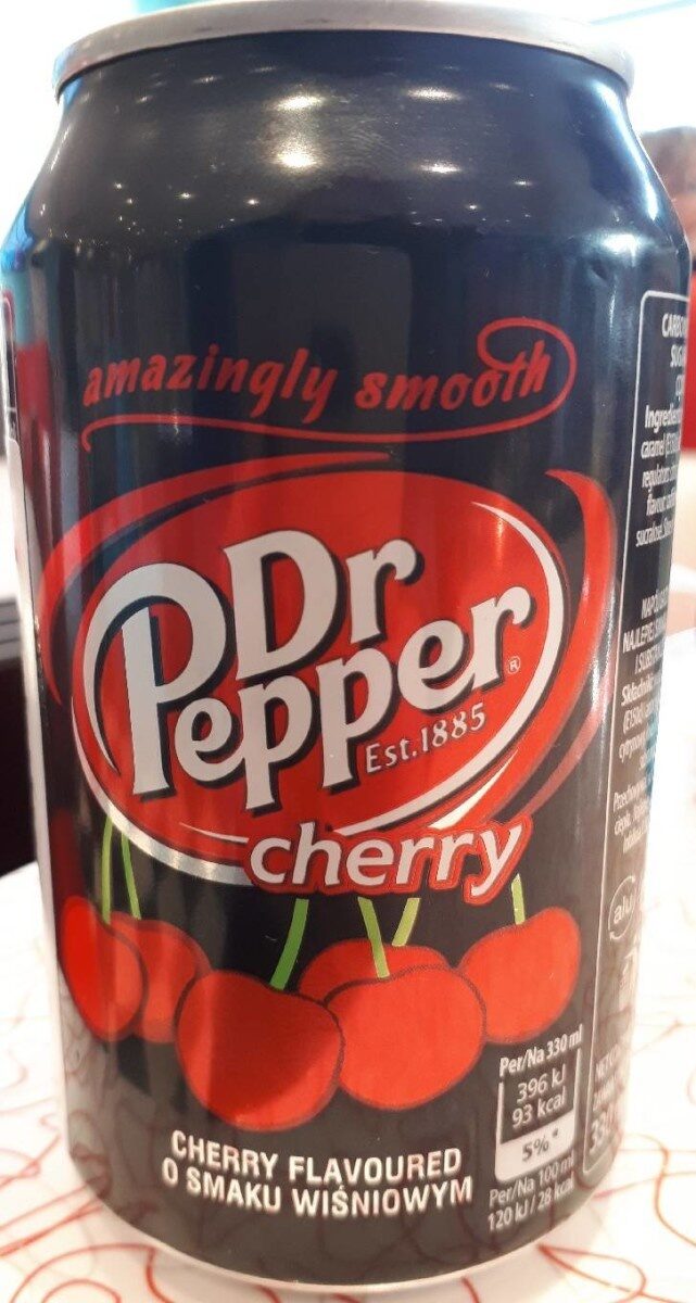 Dr Pepper Soda Cherry 12 fl oz — Front view