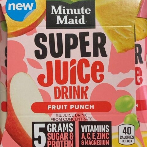 Minute Maid Fruit Drink Fruit Punch 12-Pack — front of pack