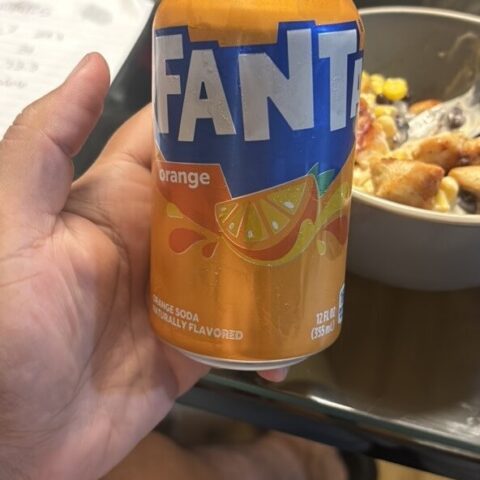 Fanta Fruit Soda Orange 12 fl oz — front of pack