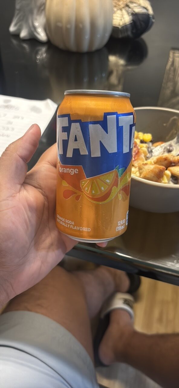 Fanta Fruit Soda Orange 12 fl oz — Front view
