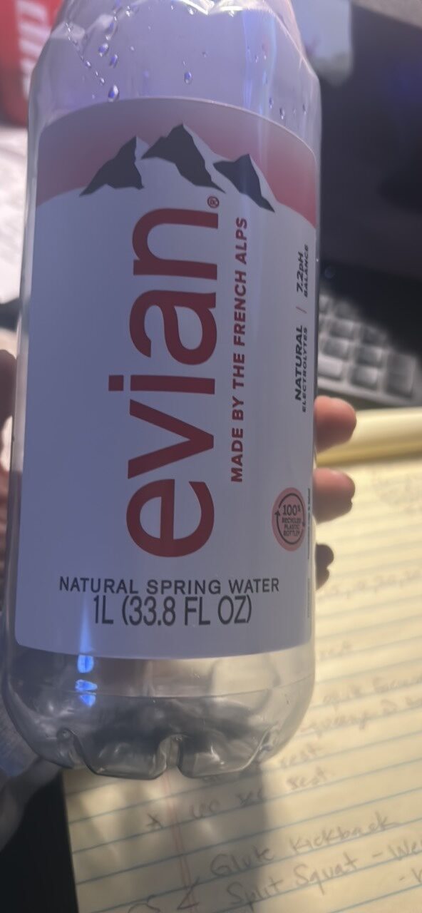 Evian Natural Spring Water Still 12-Pack — Front view
