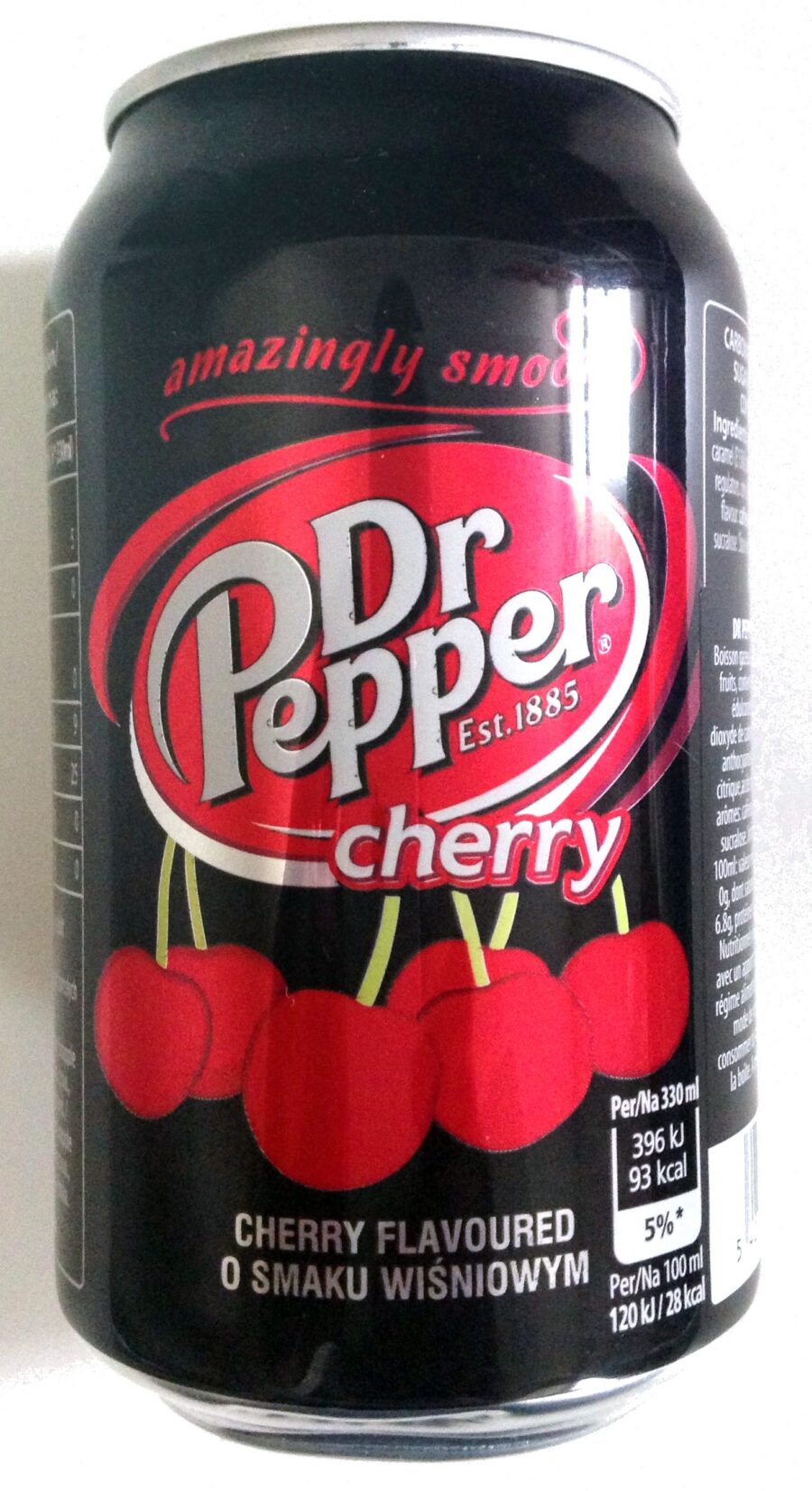 Dr Pepper Soda Cherry 20 fl oz — Front view
