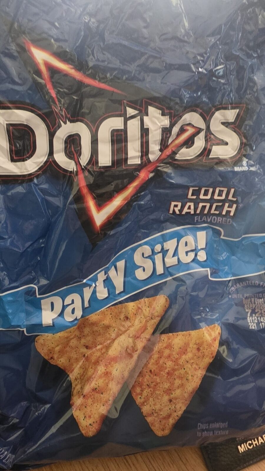 Doritos Tortilla Chips Cool Ranch Party Size — Front view