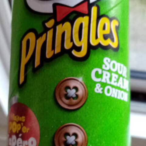 Pringles Potato Crisps Sour Cream & Onion 12-Count — front of pack