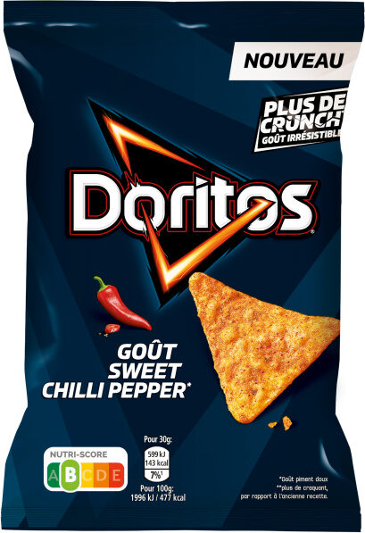 Doritos Tortilla Chips Spicy Sweet Chili Party Size — Front view