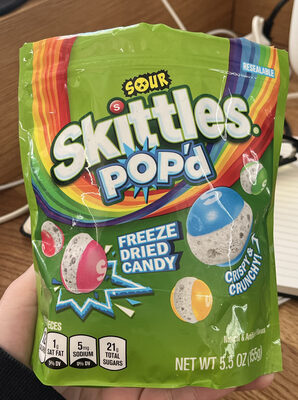 Skittles Fruit Candy Sour 2.17 oz — front of pack