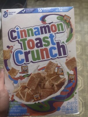 General Mills Cinnamon Toast Crunch Cereal Original Family Size — front of pack