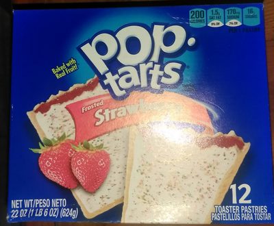 Pop-Tarts Toaster Pastries Strawberry 8-Count — front of pack