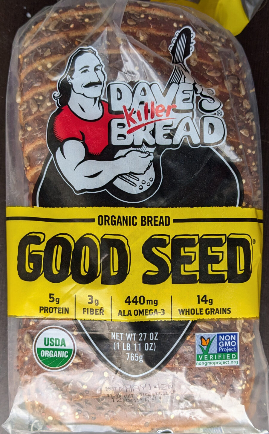 Dave’s Killer Bread Organic Bread Good Seed 27 oz — Front view