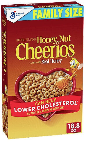 General Mills Cheerios Cereal Honey Nut 8.9 oz — Front view