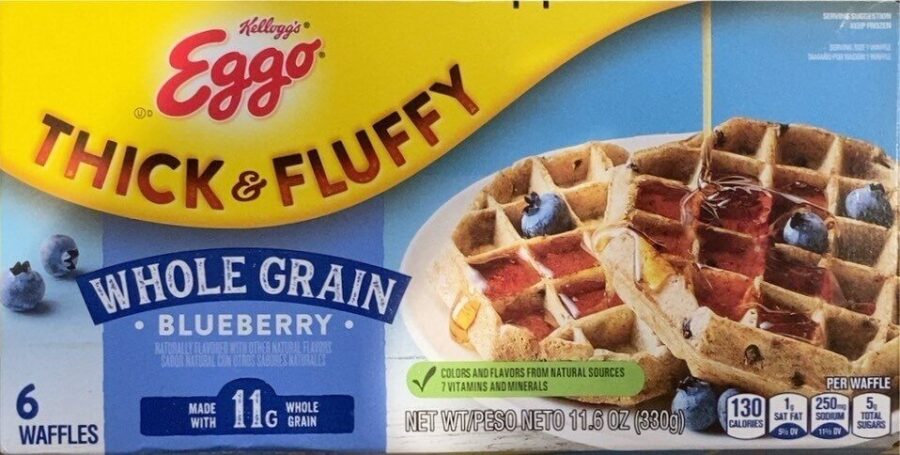 Eggo Frozen Waffles Blueberry 16-Count — Front view