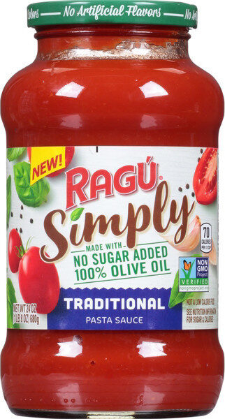 Ragú Pasta Sauce Simply Traditional 24 oz — Front view