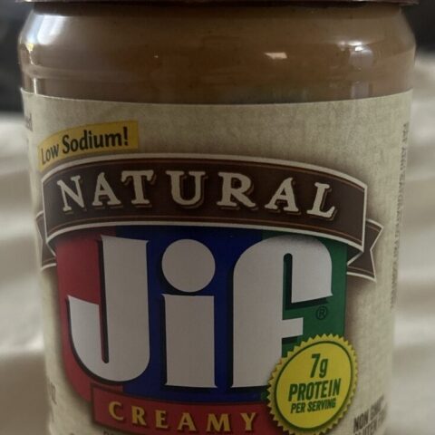 Jif Peanut Butter Natural Creamy 16 oz — front of pack