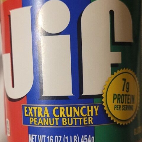 Jif Peanut Butter Crunchy 16 oz — front of pack