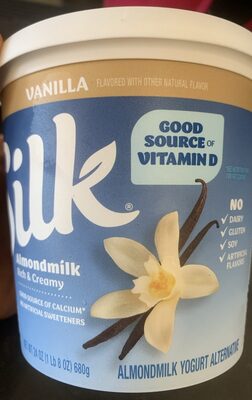 Silk Almondmilk Vanilla 64 fl oz — front of pack