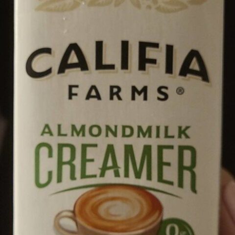 Califia Farms Coffee Creamer Unsweetened Almond 32 fl oz — front of pack