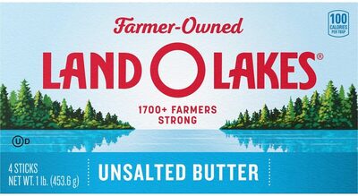 Land O'Lakes Butter Unsalted 4-Sticks — front of pack