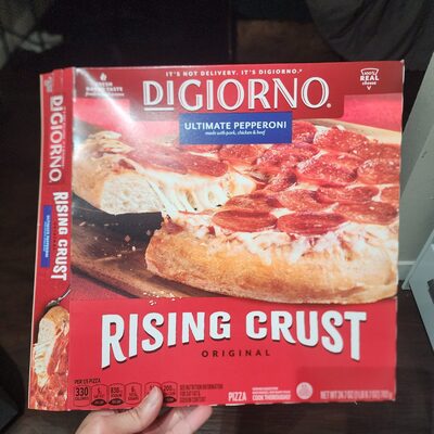 DiGiorno Rising Crust Pizza Pepperoni 22 oz — front of pack