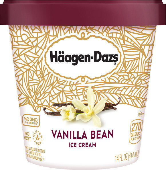 Häagen-Dazs Ice Cream Vanilla 14 fl oz — Front view