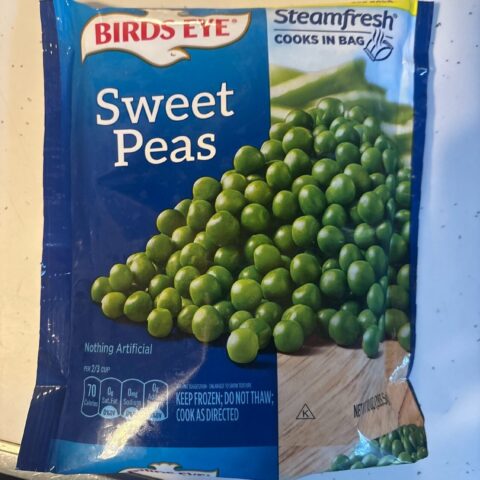 Birds Eye Frozen Vegetables Sweet Peas 10 oz — front of pack