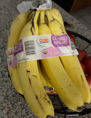 Dole Bananas Organic 1 lb — front of pack