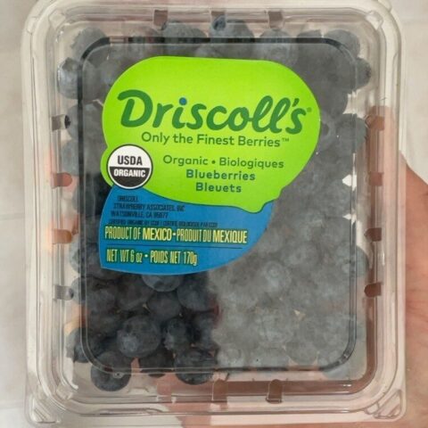 Driscoll’s Blueberries Organic 6 oz — front of pack