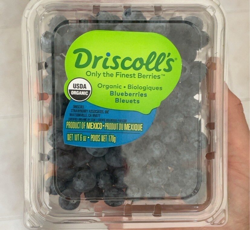 Driscoll’s Blueberries Organic 6 oz — Front view