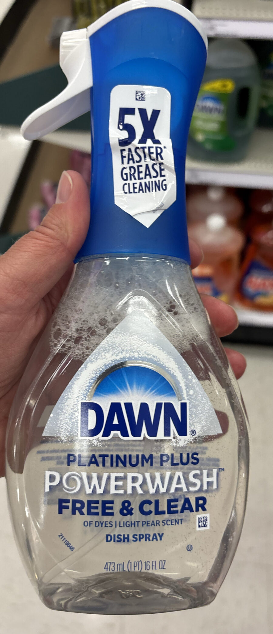 Dawn Dish Soap Platinum Lemon 38 fl oz — Front view