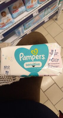 Pampers Baby Wipes Sensitive 168-Count — front of pack