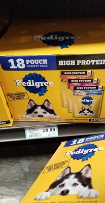 Pedigree Dry Dog Food High Protein Beef & Lamb 3.5 lb — front of pack
